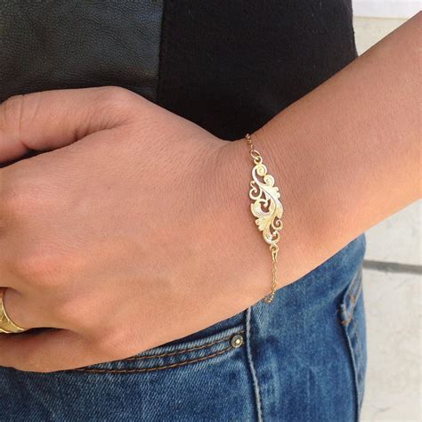 gold braceley|14k gold bracelet.